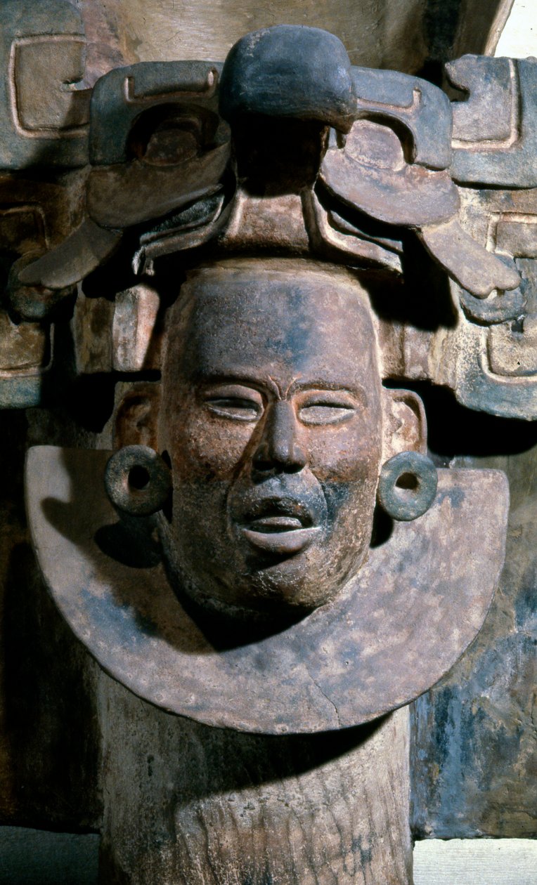 Urna pogrzebowa z grobu 77, Monte Alban, 100-200 n.e. (ceramika) autorstwa Zapotec