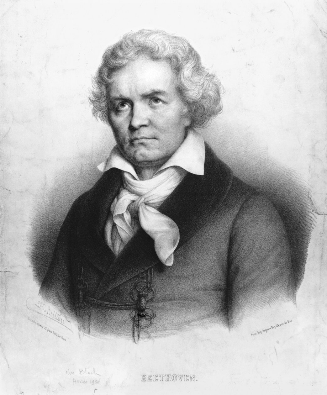 Ludwig van Beethoven (1770-1827) autorstwa Zephirin Felix Jean Marius Belliard