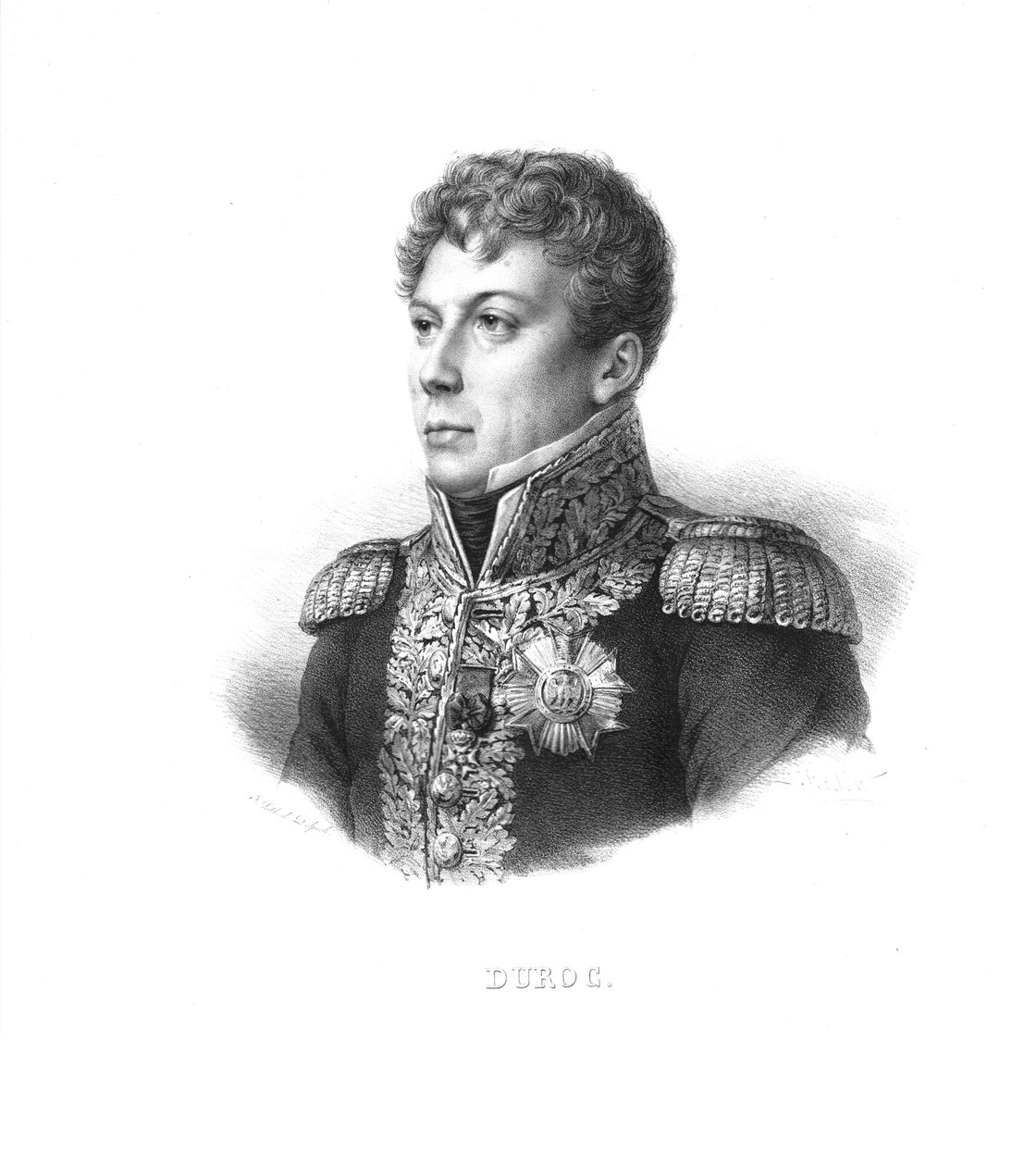 Géraud Duroc, ok. 1820 r. autorstwa Zephirin Felix Jean Marius Belliard
