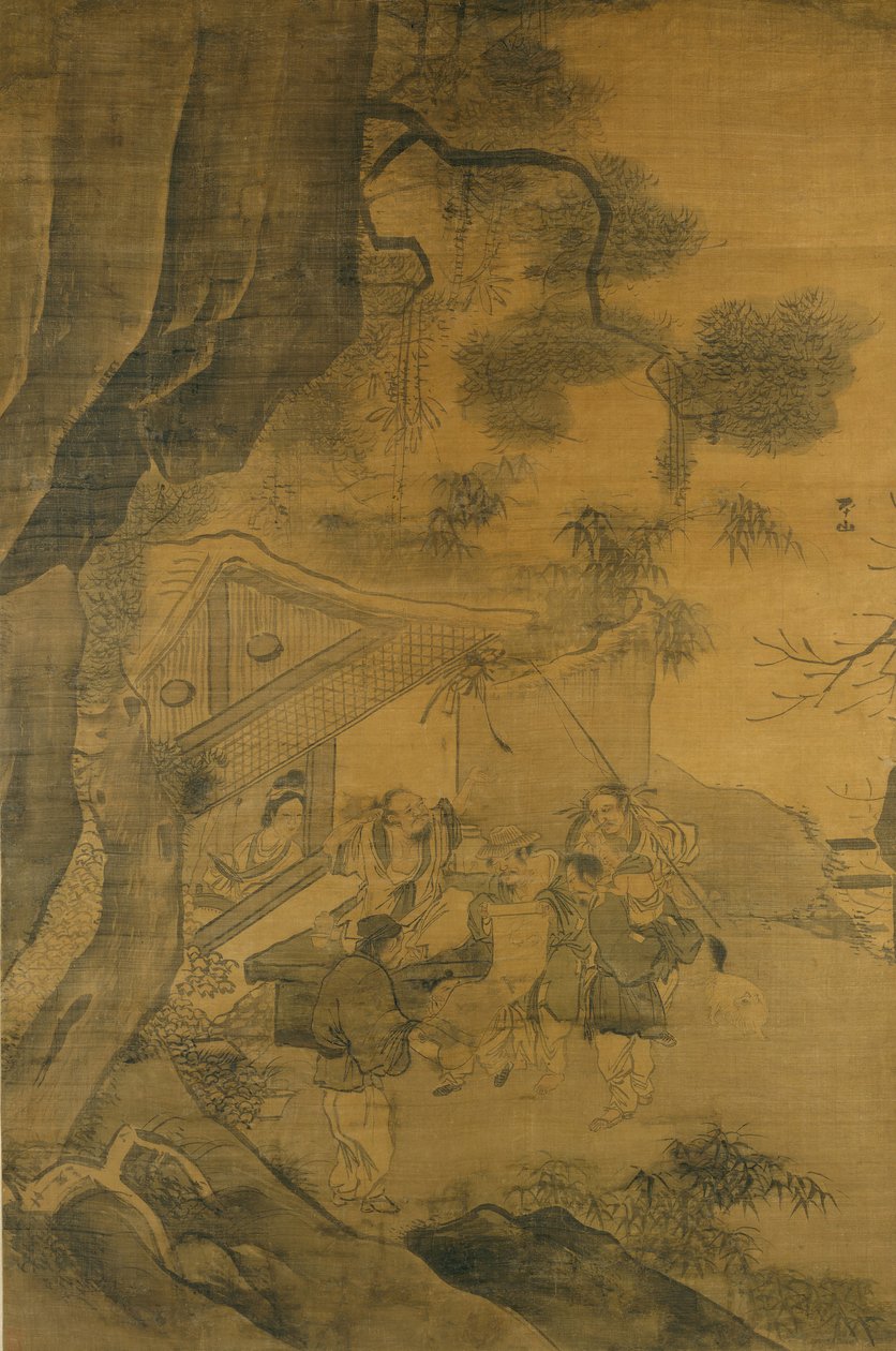Studiowanie malarstwa, XVI wiek. autorstwa Zhang Lu