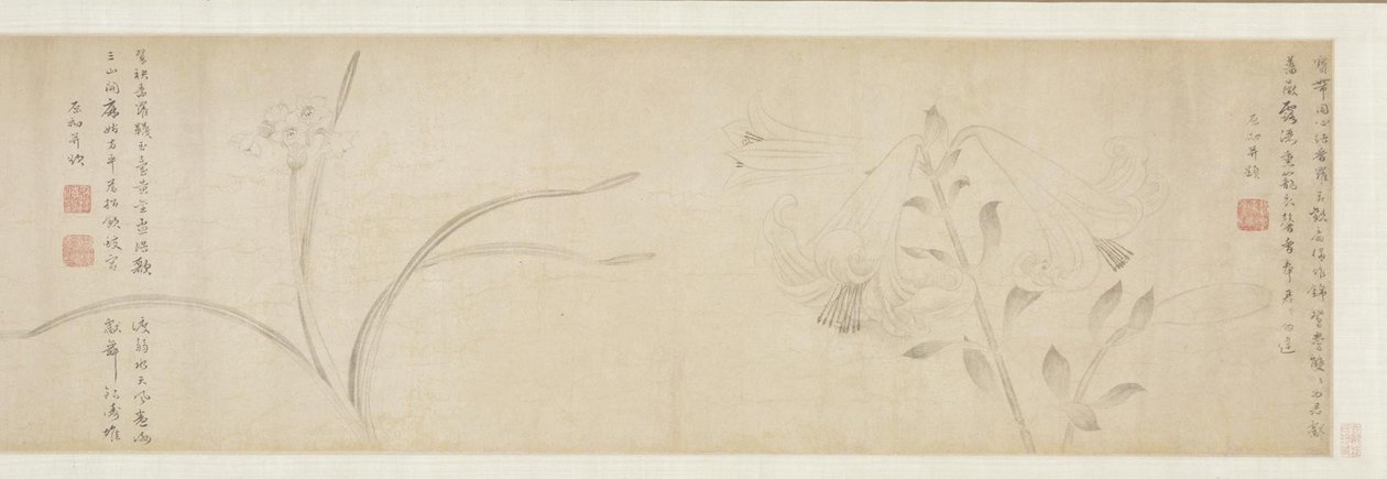 Atramentowe Kwiaty, 1361. autorstwa Zhao Zhong