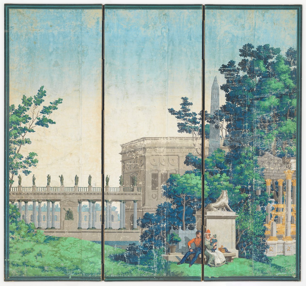 Ogrody Francuskie autorstwa Zuber and Cie, Rixheim, Alsace