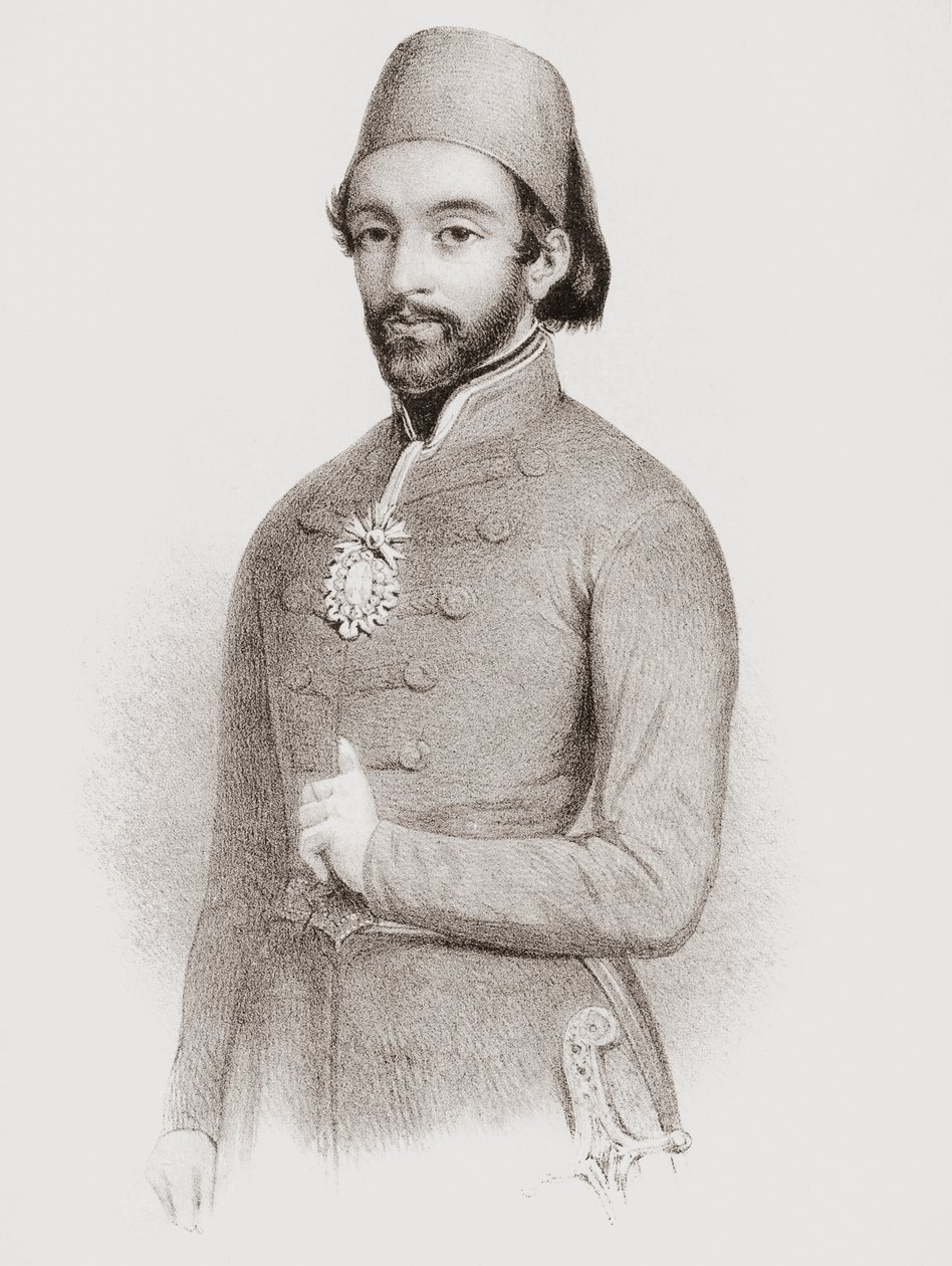 Abdulmejid I, 31. sułtan Imperium Osmańskiego. Portret. autorstwa . .