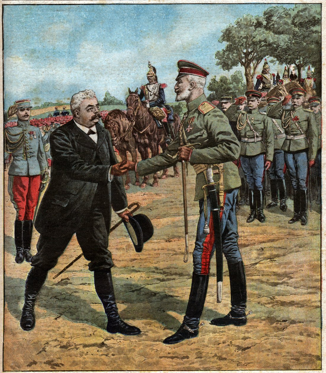 Sojusz francusko-rosyjski. Sojusz francusko-rosyjski. autorstwa Ferdinand Georg Waldmuller