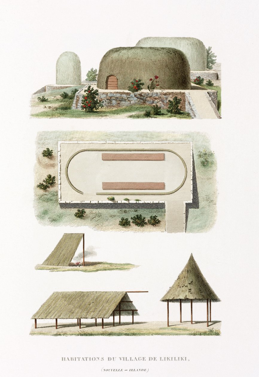 Architektura Budynki we wsi Likiliki autorstwa Frederick (attr. to) Barnard