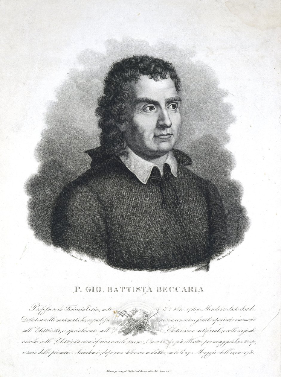 Giambattista Beccaria, włoski duchowny i naukowiec autorstwa Frederick (attr. to) Barnard