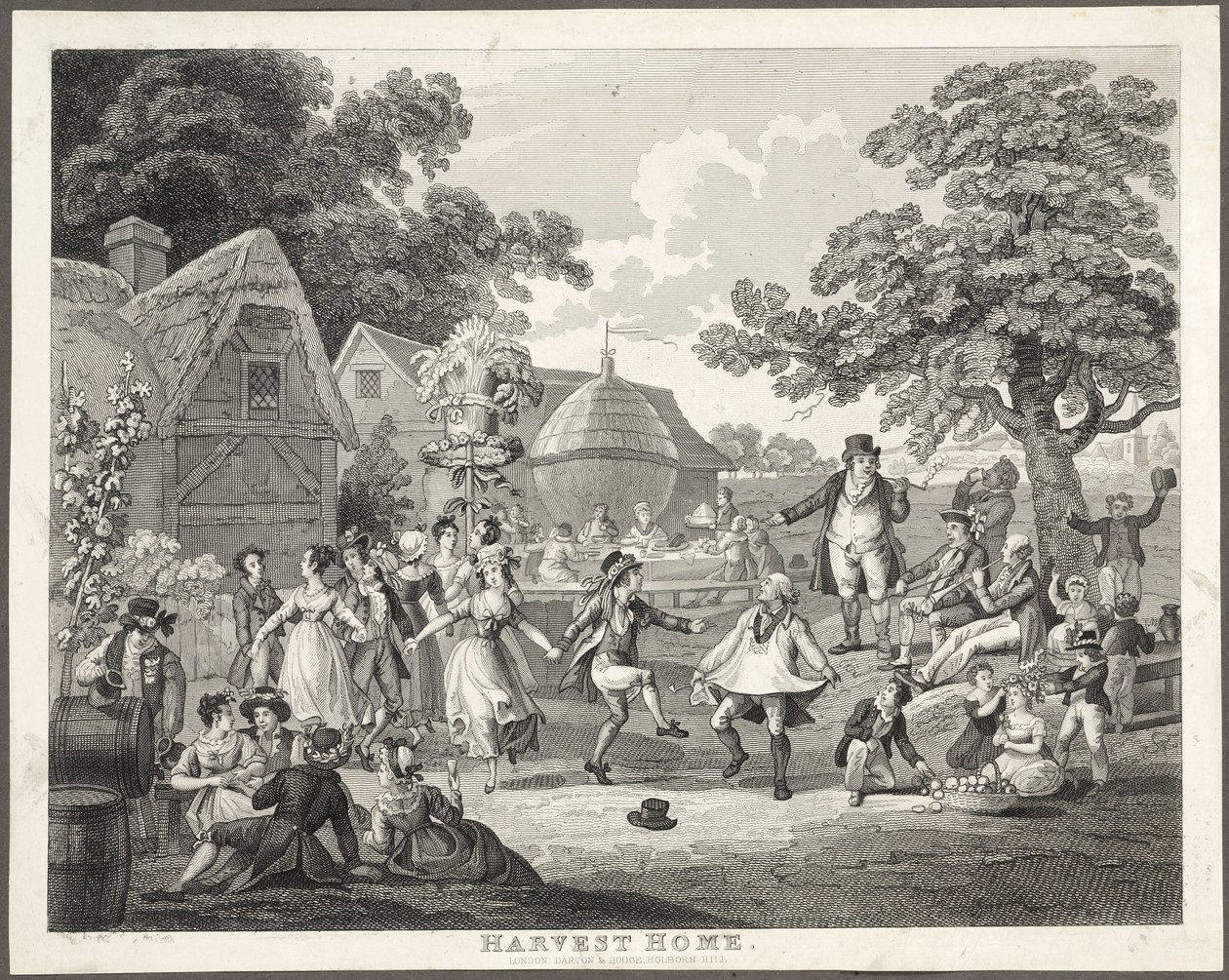„Dom żniw”, ok. 1810-1820 autorstwa Frederick (attr. to) Barnard