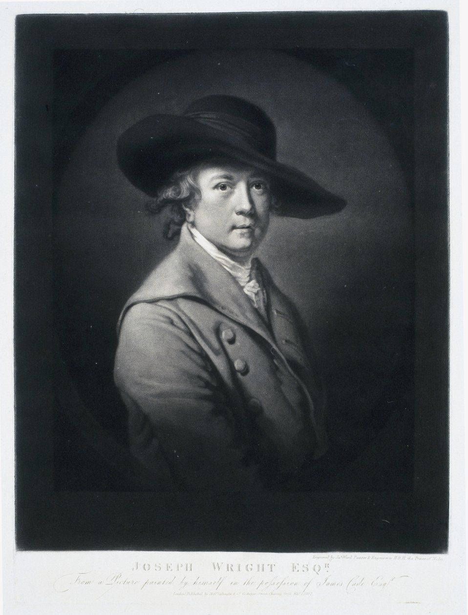 Joseph Wright, malarz angielski, koniec XVIII wieku autorstwa Frederick (attr. to) Barnard