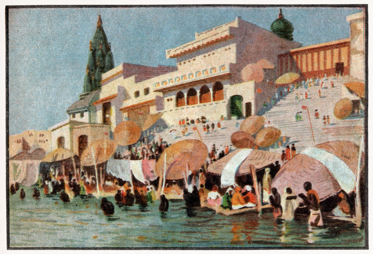 Pielgrzymka w Varanasi autorstwa . .