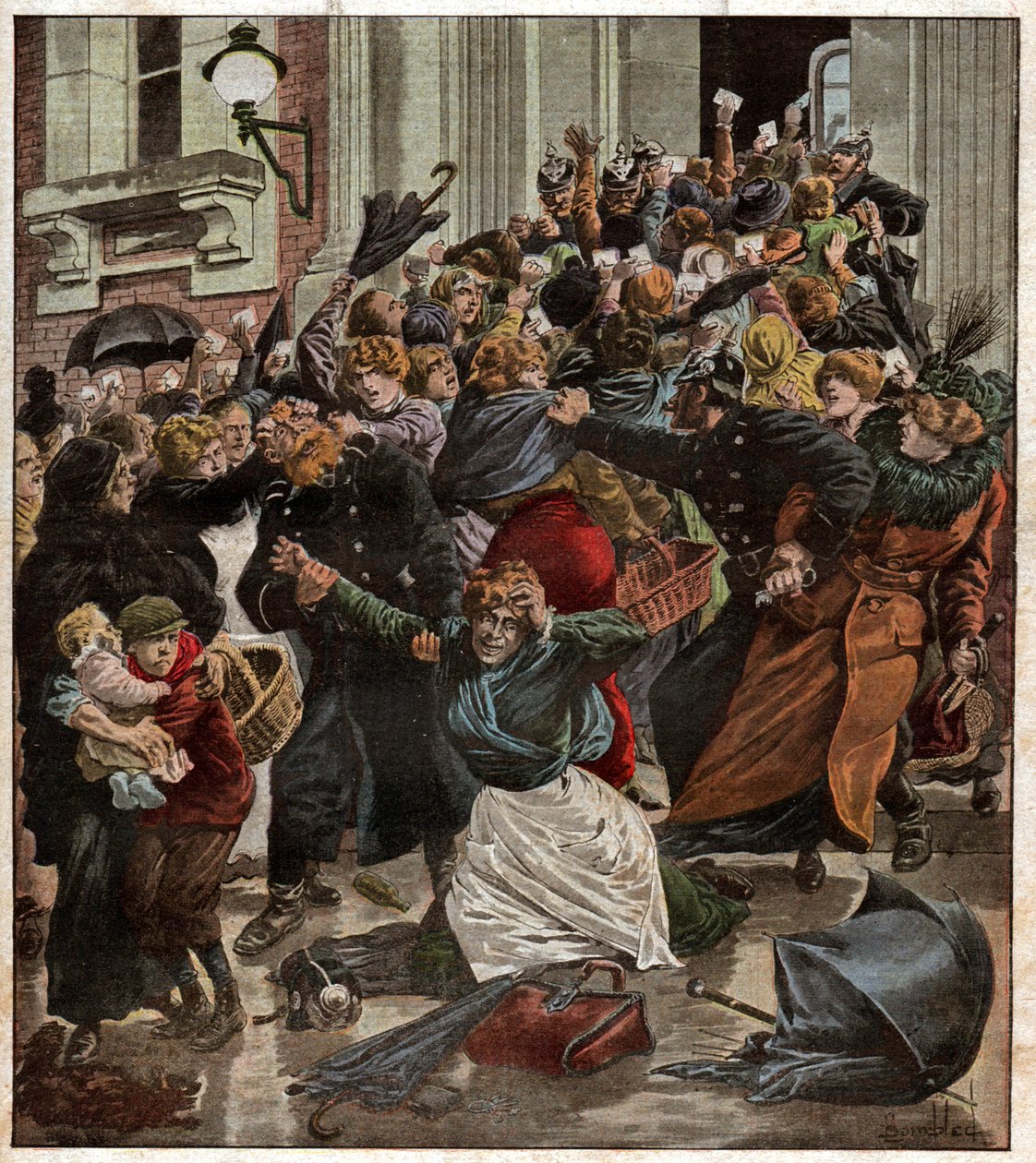 Reglamentacja w Berlinie. Reglamentacja żywności w Berlinie. autorstwa Ferdinand Georg Waldmuller