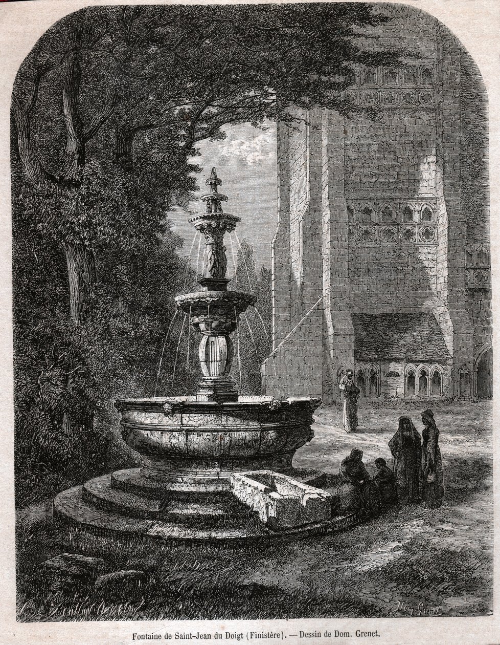 Św. Jan od Palca, ok. 1850 (rycina) autorstwa . .