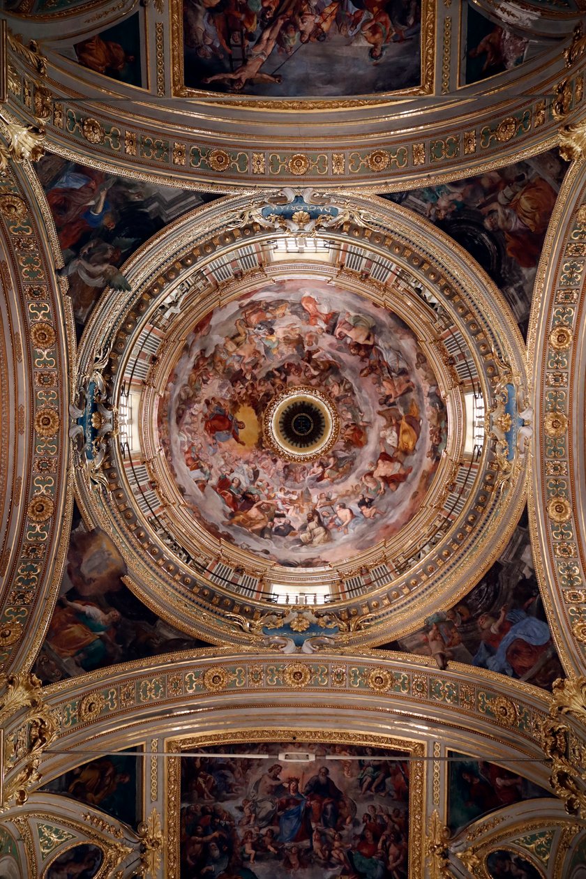 Kościół San Donato. Fresk. Genua. Włochy. autorstwa . .