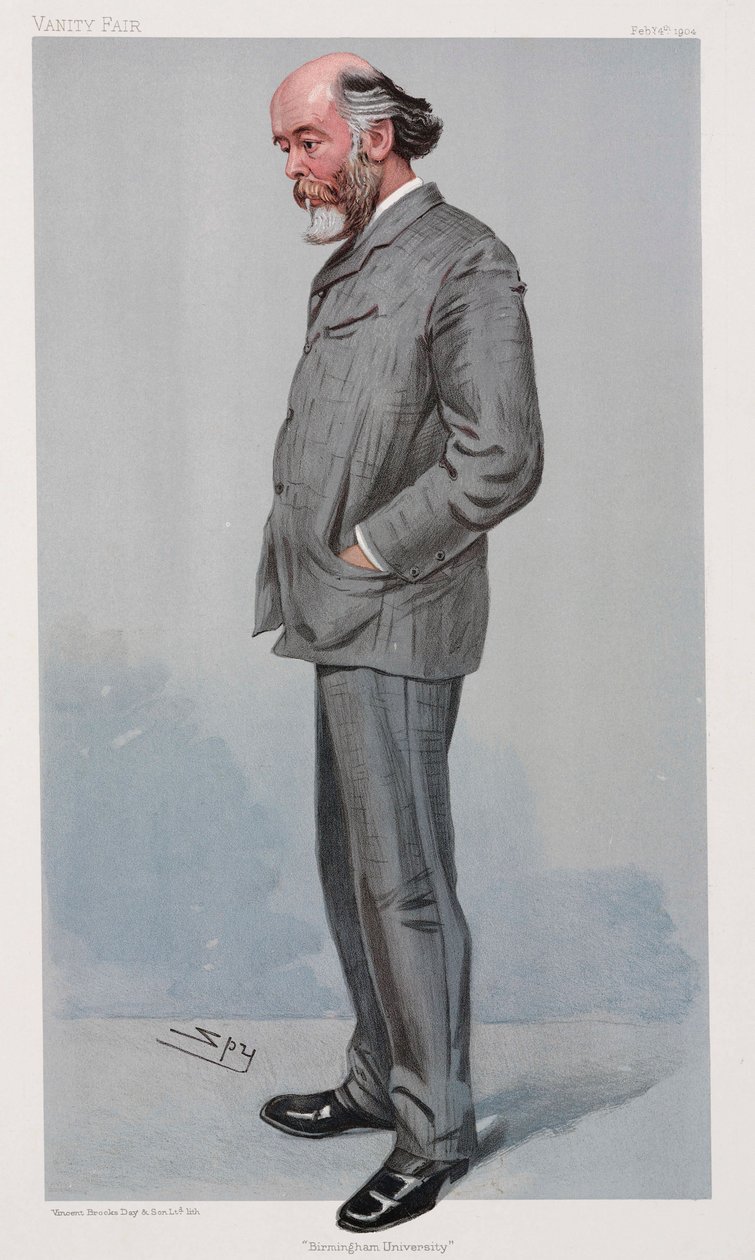 Sir Oliver Lodge, angielski fizyk autorstwa Henry Charles Fehr