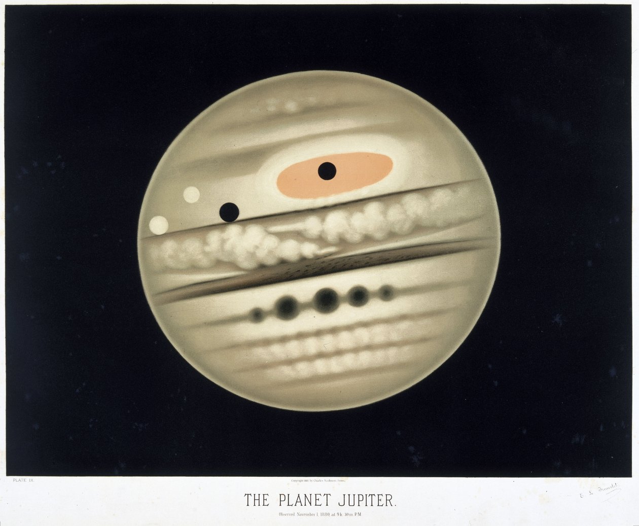 Planeta Jowisz autorstwa Frederick (attr. to) Barnard