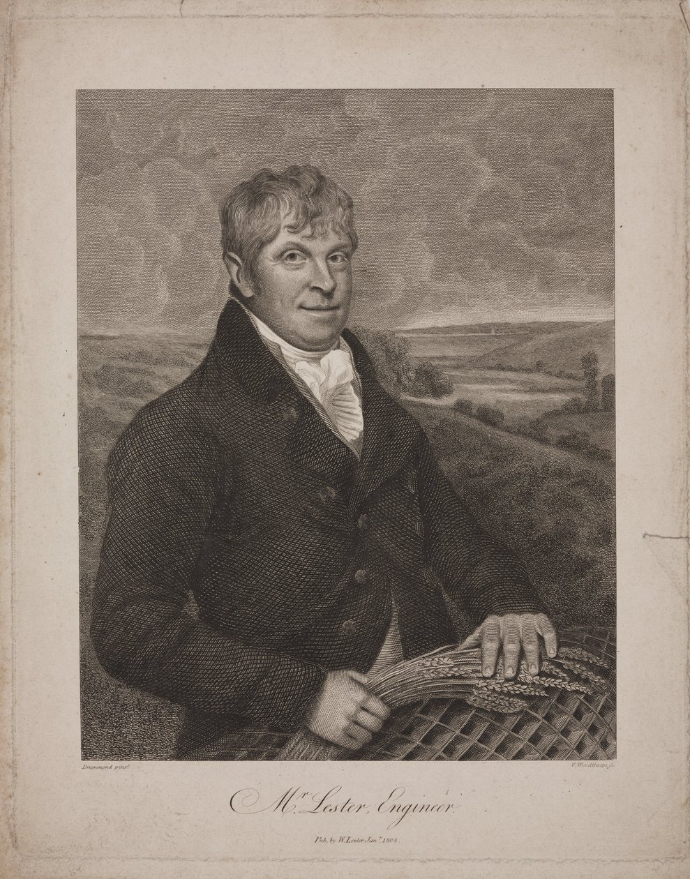 William Lester, brytyjski inżynier autorstwa Frederick (attr. to) Barnard