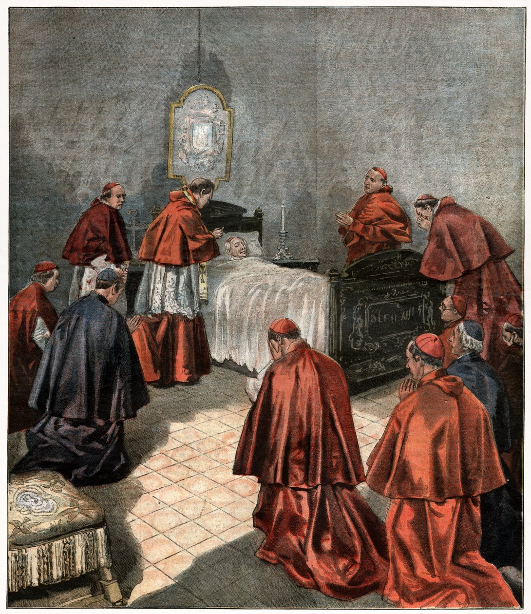 śmierć papieża Leona XIII autorstwa . .