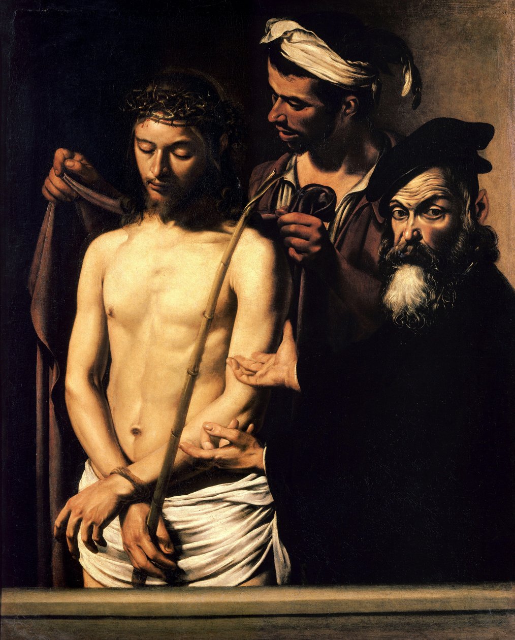 Spójrz na mężczyznę autorstwa Michelangelo Merisi da  Caravaggio