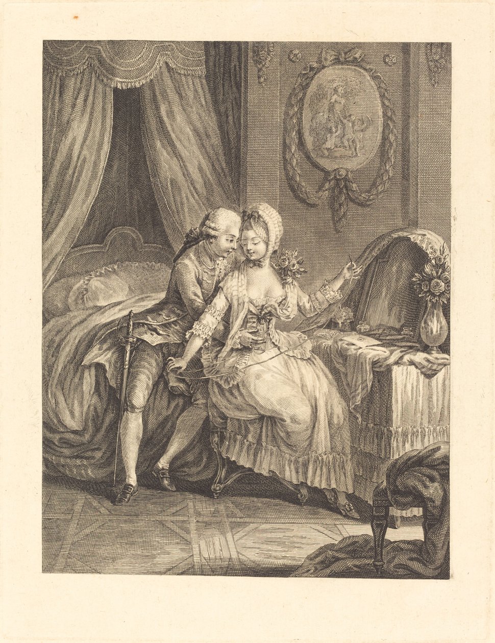Dame a sa toaleta autorstwa after Charles Eisen
