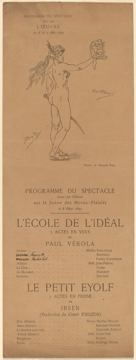 Szkoła Ideału; Mały Eyolf autorstwa after Félicien Rops