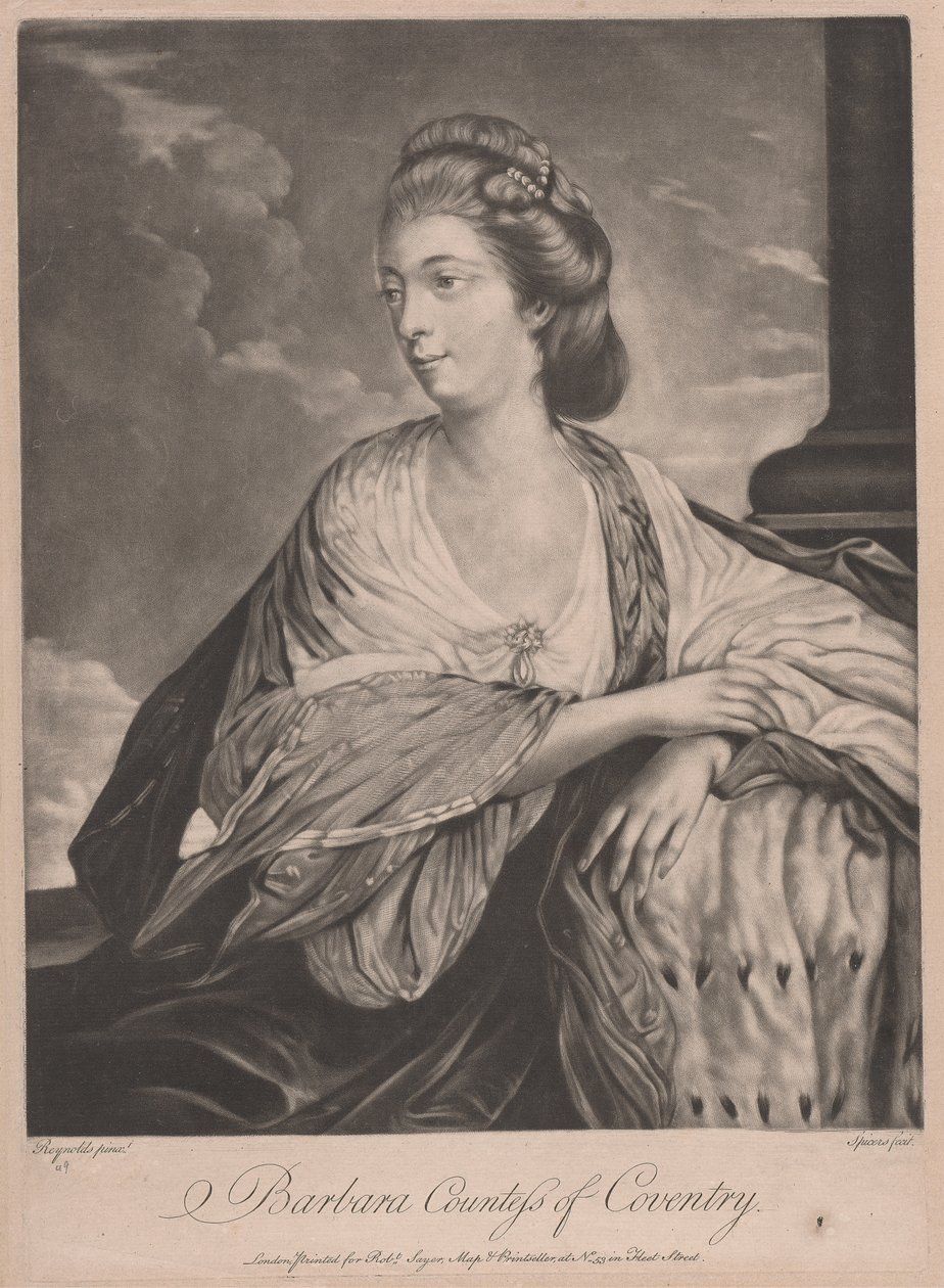 Barbary, hrabiny Coventry autorstwa after Henry Spicer