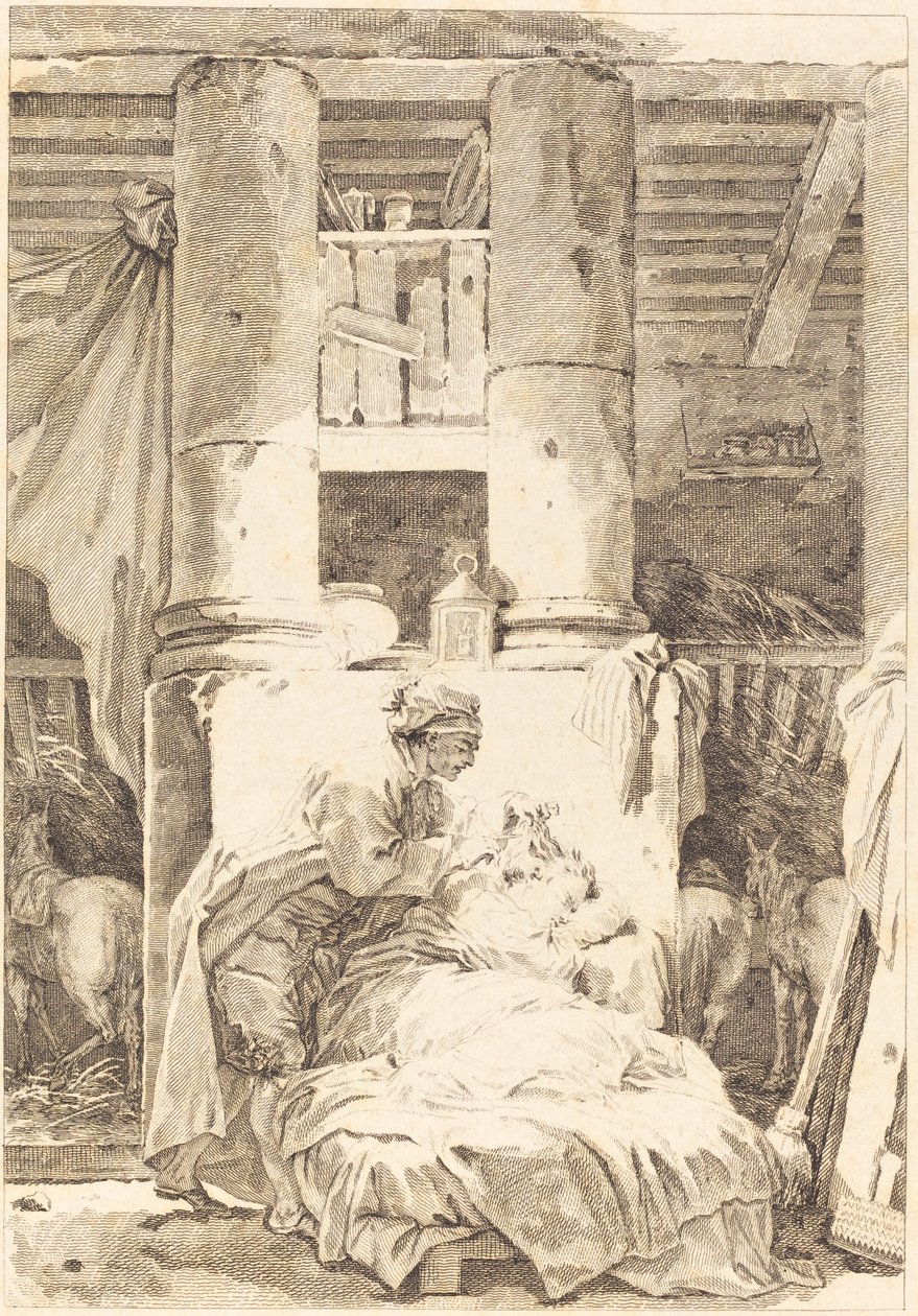 muletier autorstwa after Jean Honoré Fragonard
