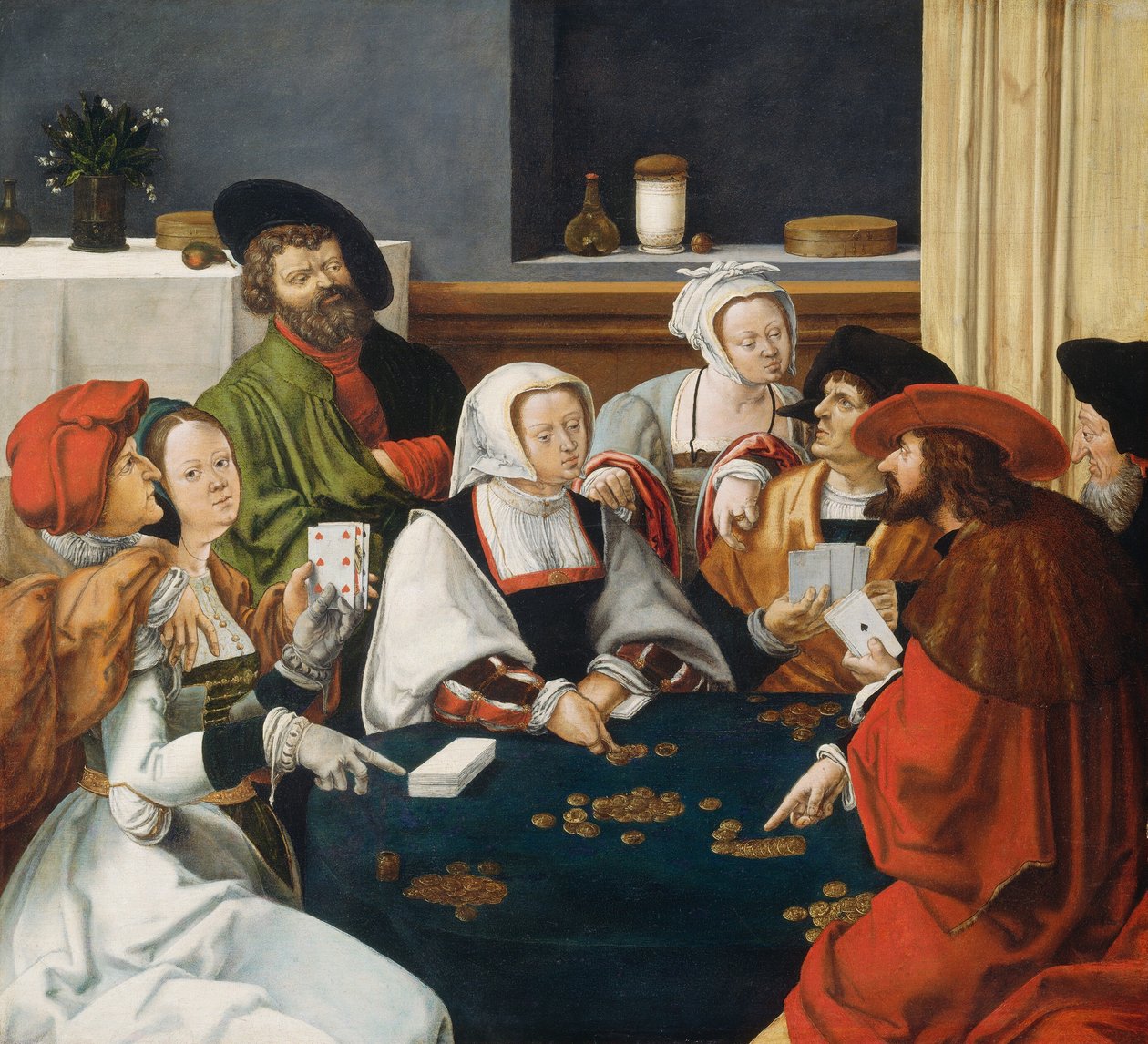 Gracze w karty autorstwa after Lucas van Leyden