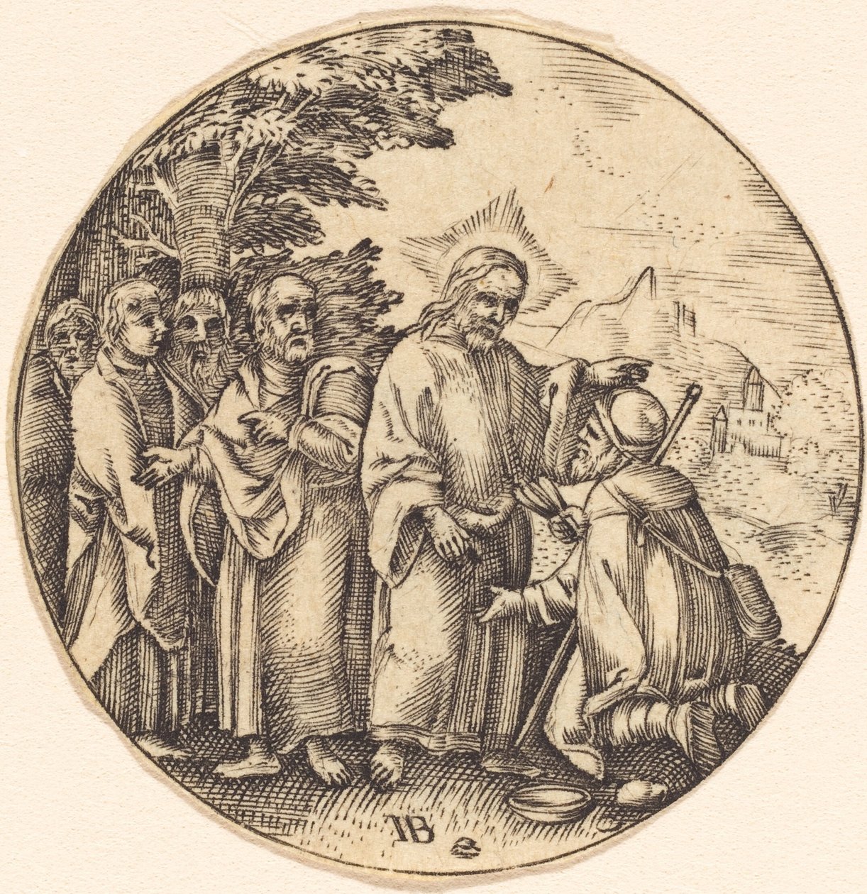 Chrystus pocieszający setnika autorstwa after Master IB