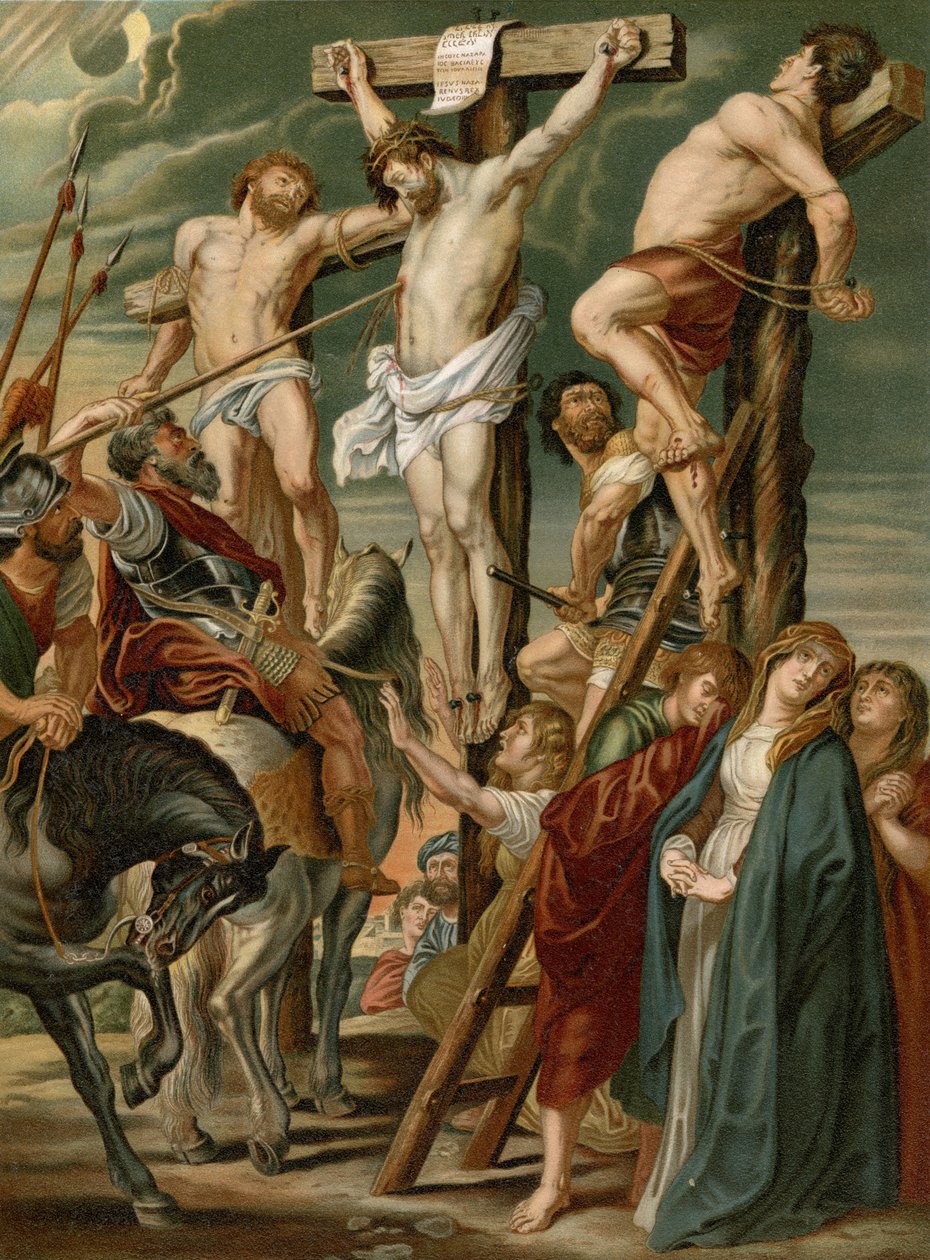 Pchnięcie lancą autorstwa after Peter Paul Rubens