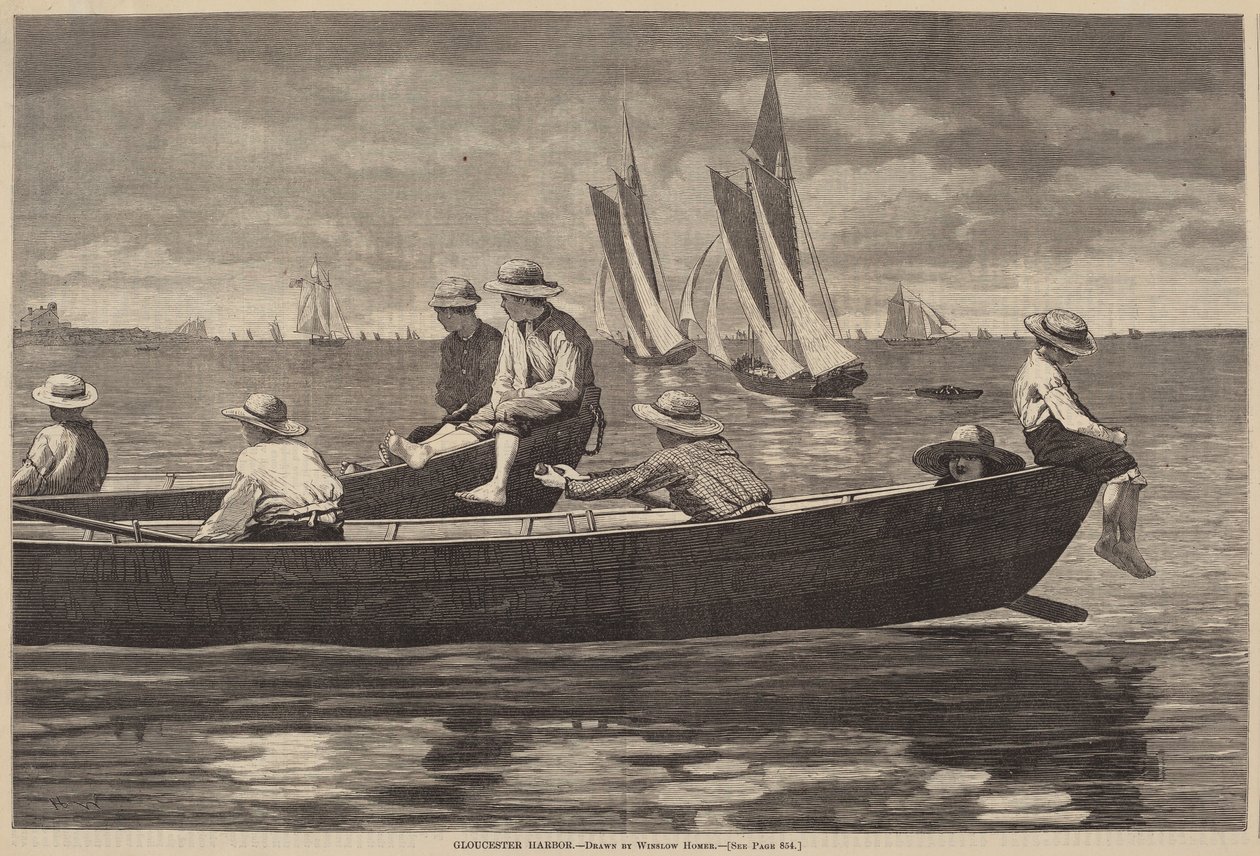 Port w Gloucester autorstwa after Winslow Homer