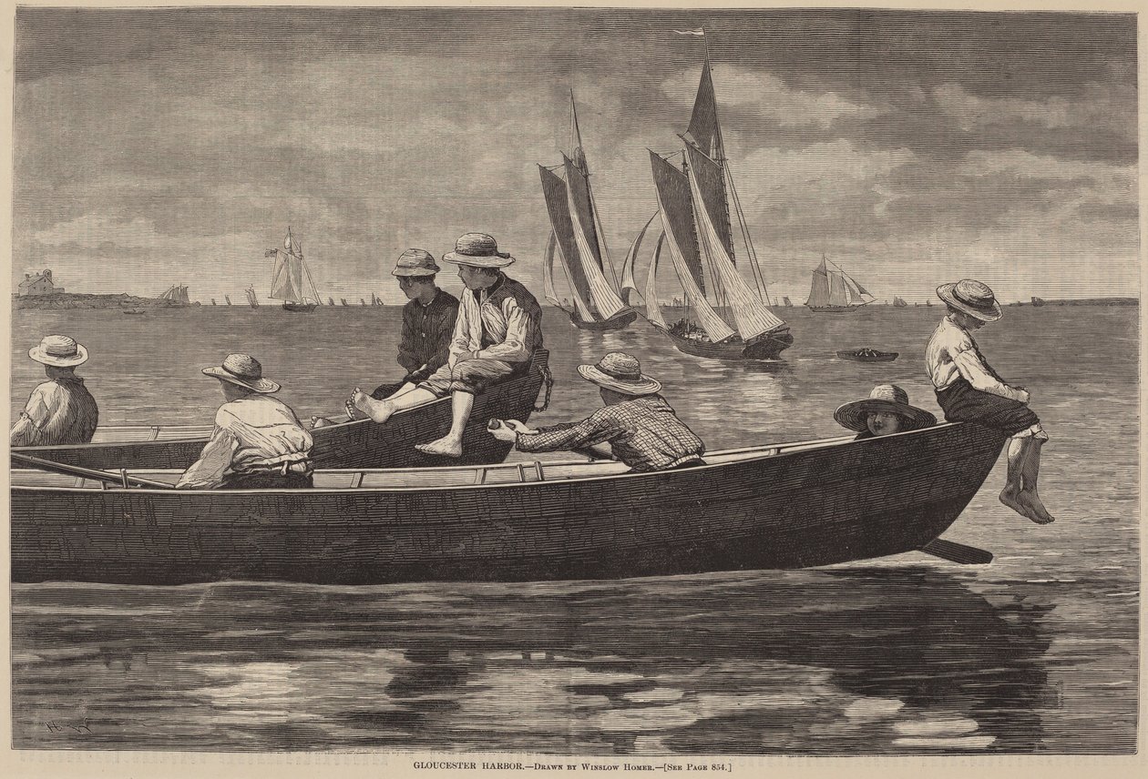 Port w Gloucester autorstwa after Winslow Homer