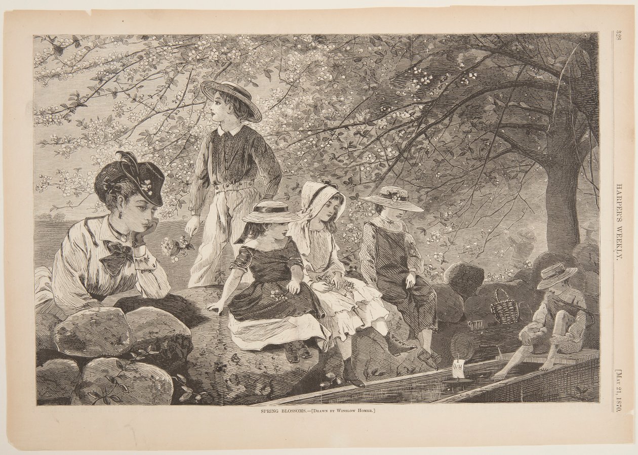 Wiosenne kwiaty autorstwa after Winslow Homer