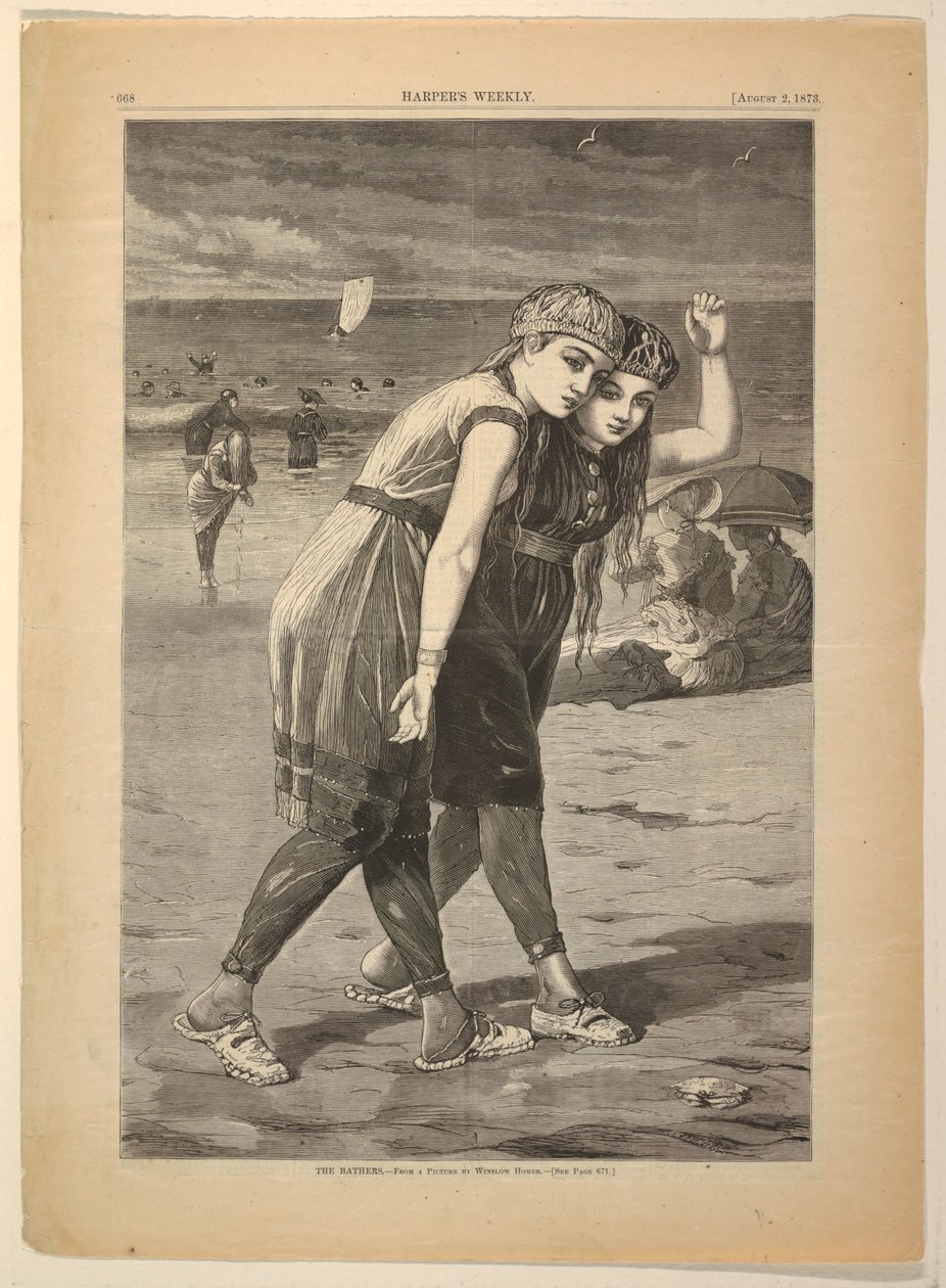 Kąpiący się autorstwa after Winslow Homer