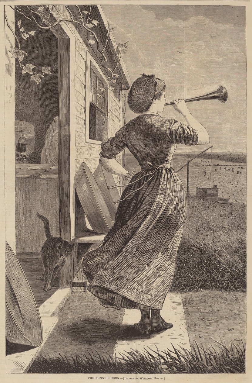 Róg obiadowy autorstwa after Winslow Homer