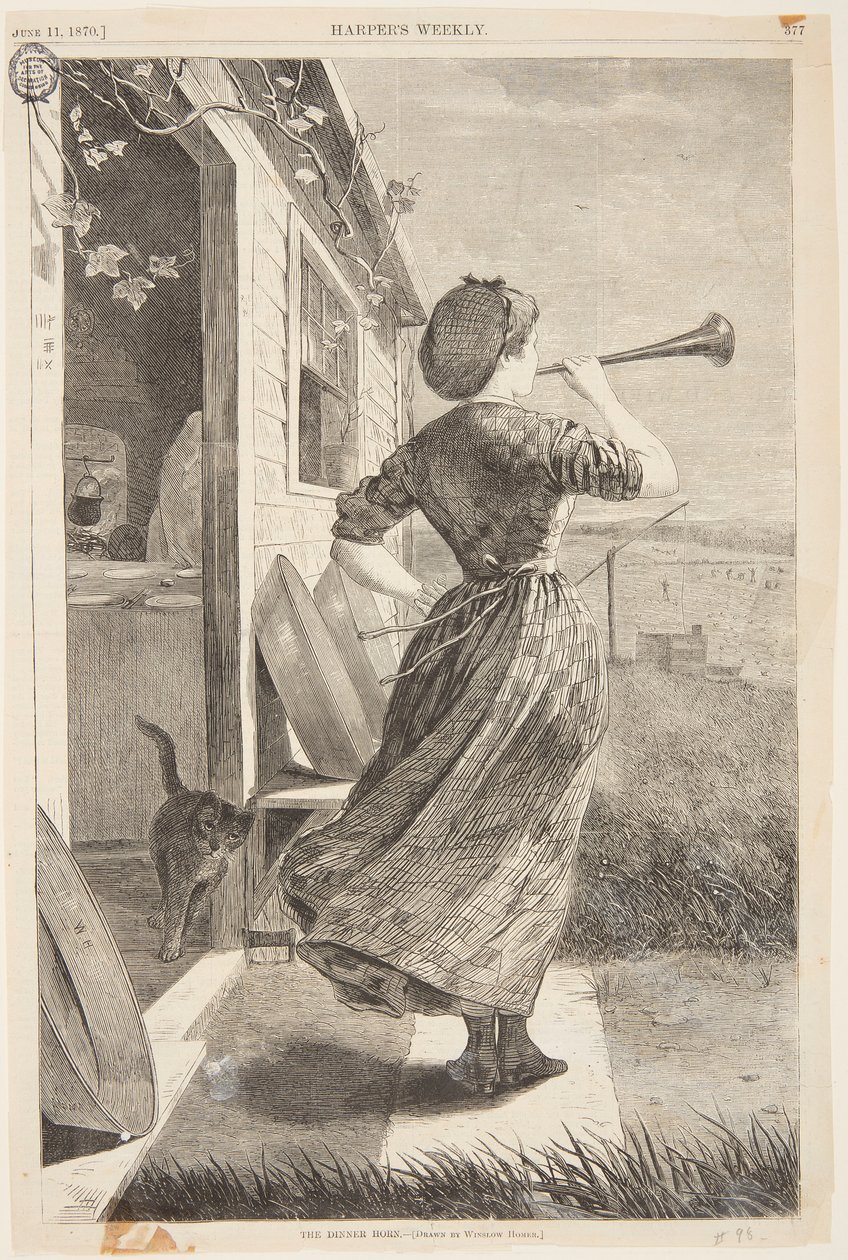 Róg obiadowy autorstwa after Winslow Homer