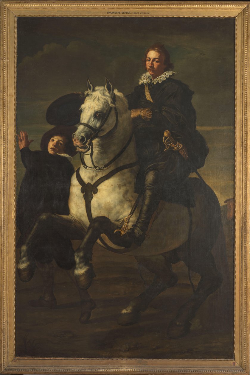 Portret mężczyzny na koniu autorstwa anonymous (possibly)