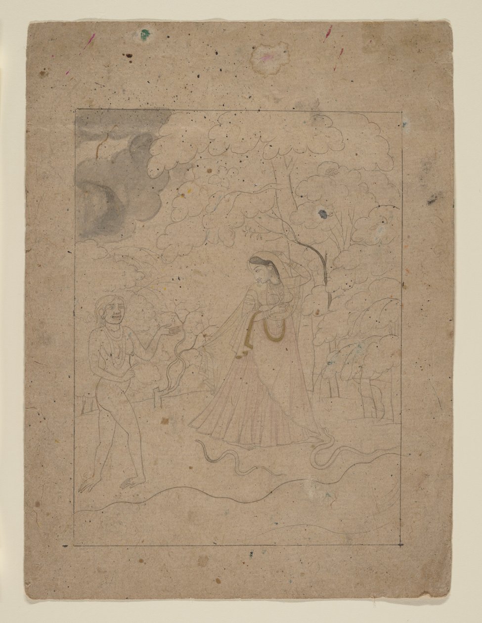 Abhisarika Nayika (Heroine Braving the Night) autorstwa anonymous 
