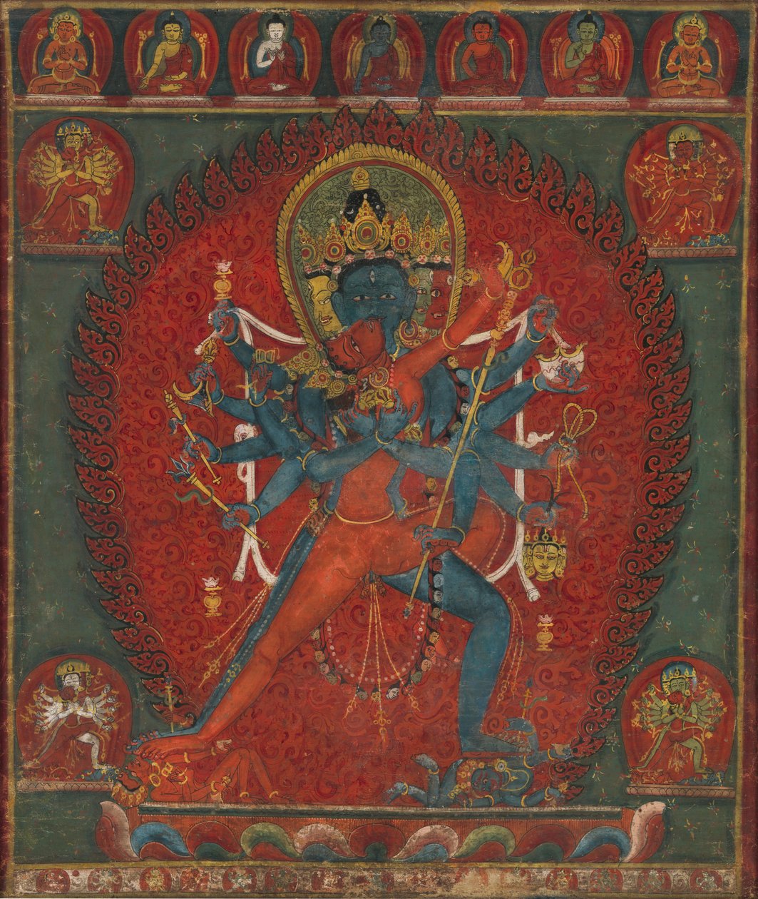 Chakrasamvara i Vajravarahi autorstwa anonymous 