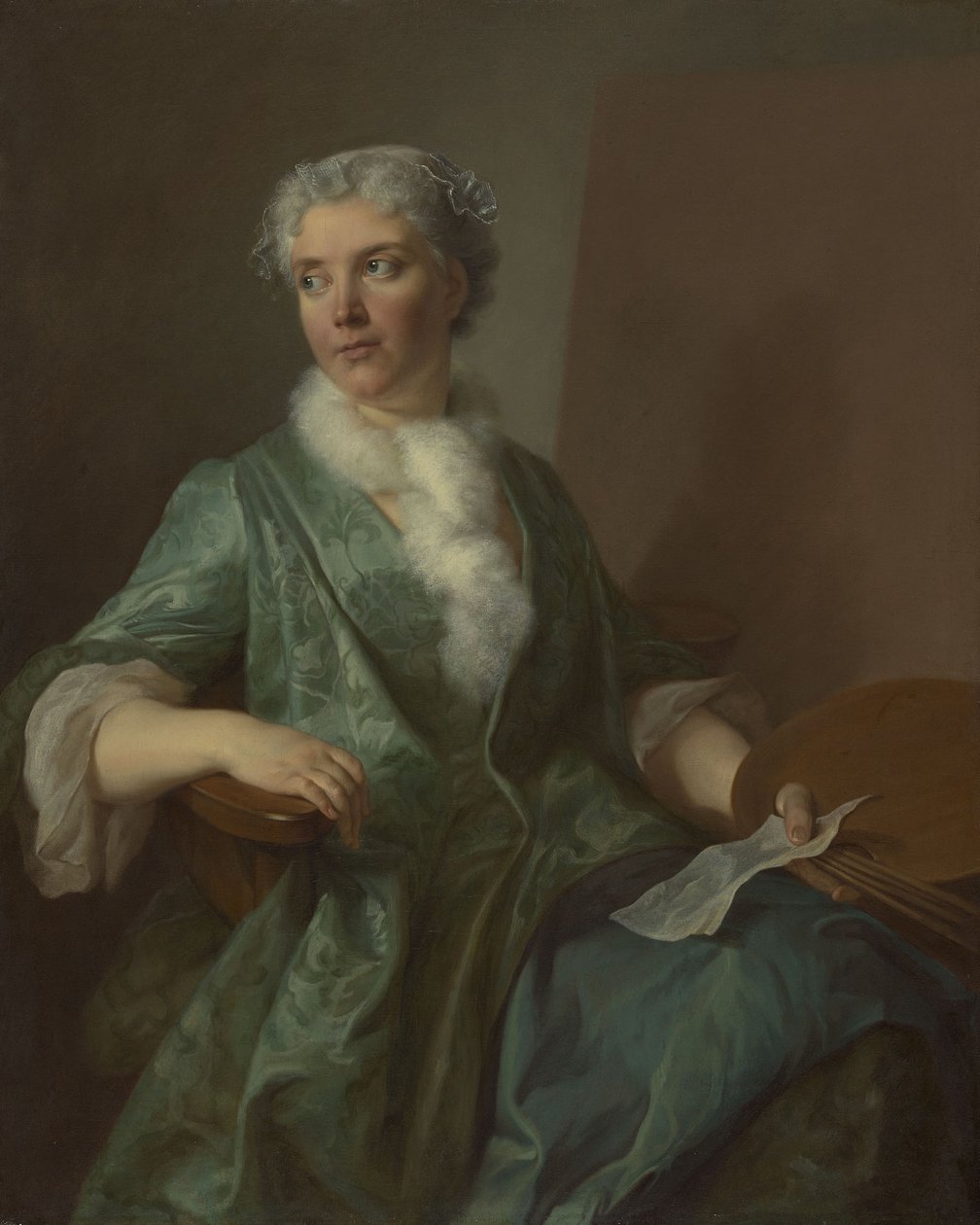 Portret kobiety artystki autorstwa anonymous 