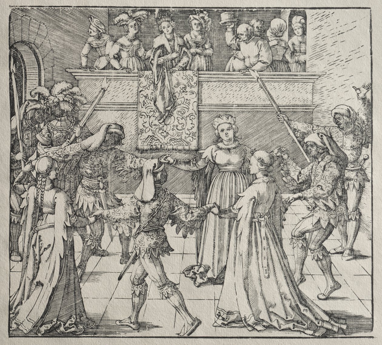 Maskarada autorstwa attributed to Albrecht Dürer