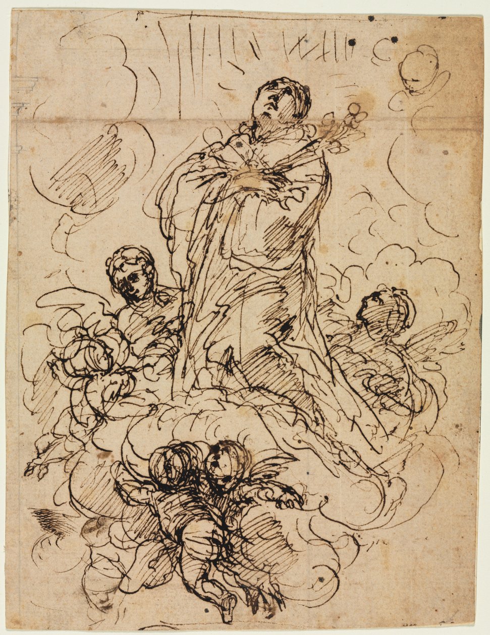 Apoteoza świętego autorstwa attributed to Antonio Domenico Gabbiani