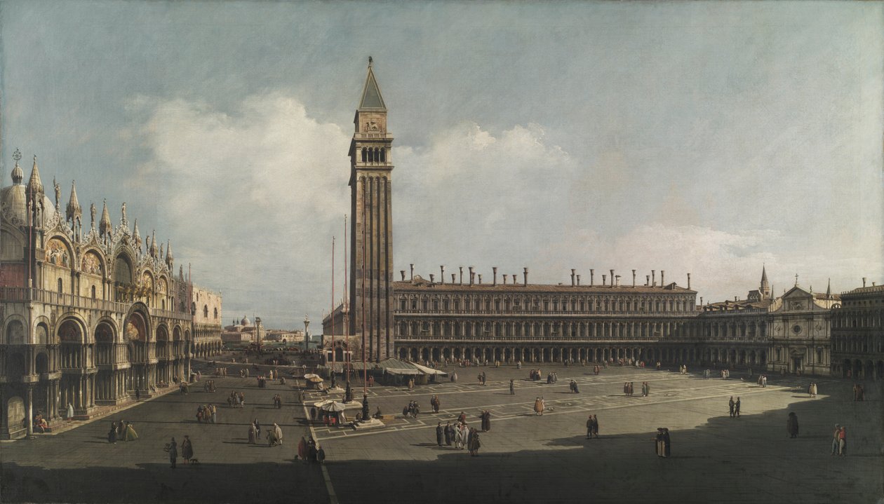 Plac św. Marka, Wenecja autorstwa attributed to Bernardo Bellotto