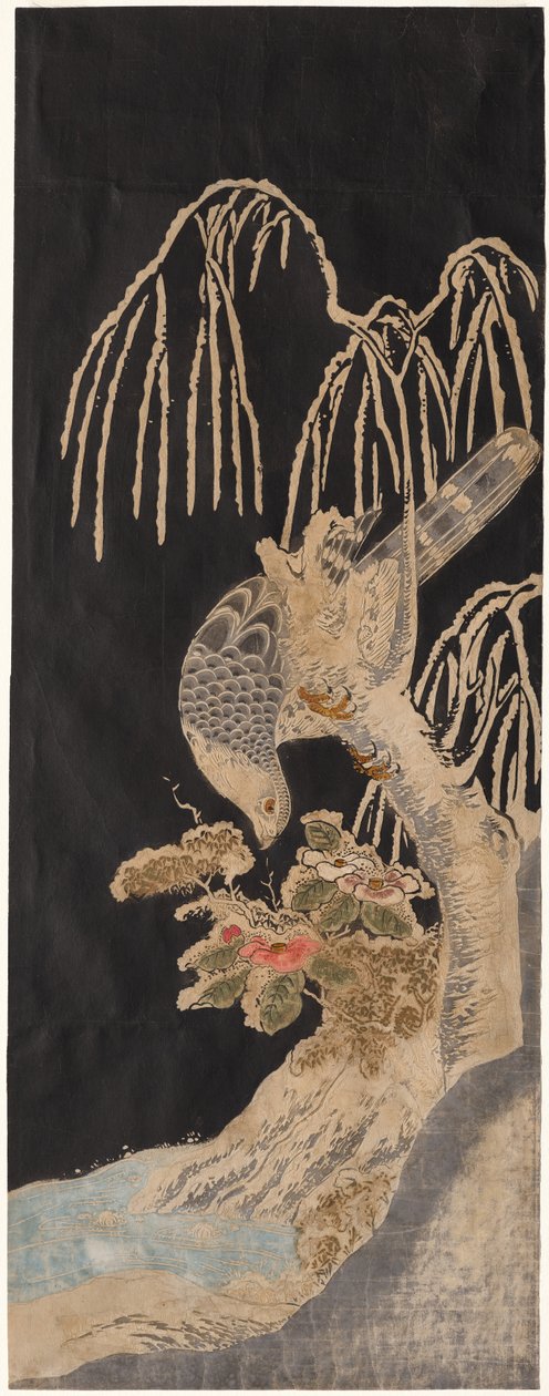 Sokół na wierzbie autorstwa attributed to Isoda Koryūsai