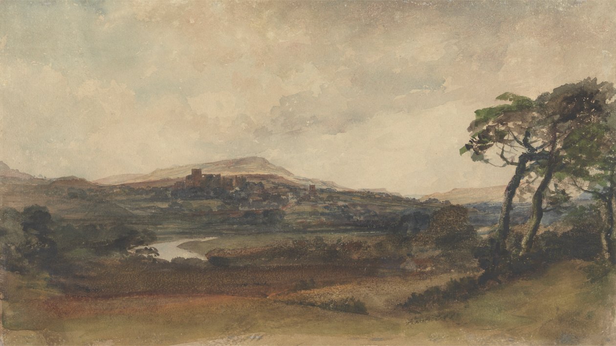 Middleham, Yorkshire autorstwa attributed to Peter DeWint