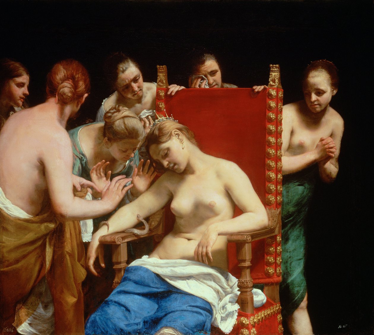 Śmierć Kleopatry autorstwa called Guido Canlassi Guido Cagnacci