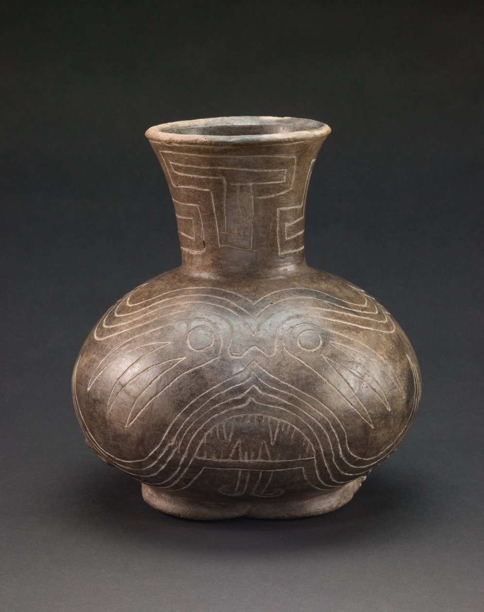 Naczynie z inkrustowanymi motywami, ok. 1400-1600 (ceramika) autorstwa culture Mississippian