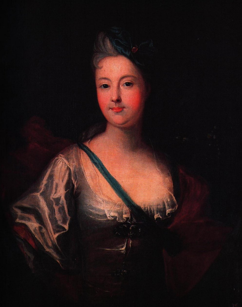 Portret Angélique Debargues autorstwa Ádam Mányoki