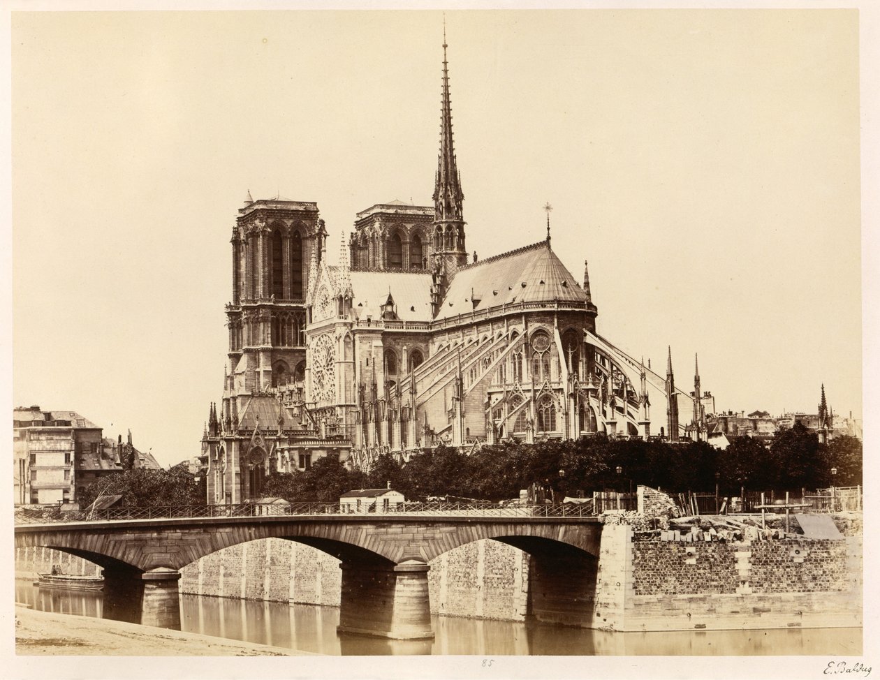 Notre-Dame (Apsyda) autorstwa Édouard Baldus