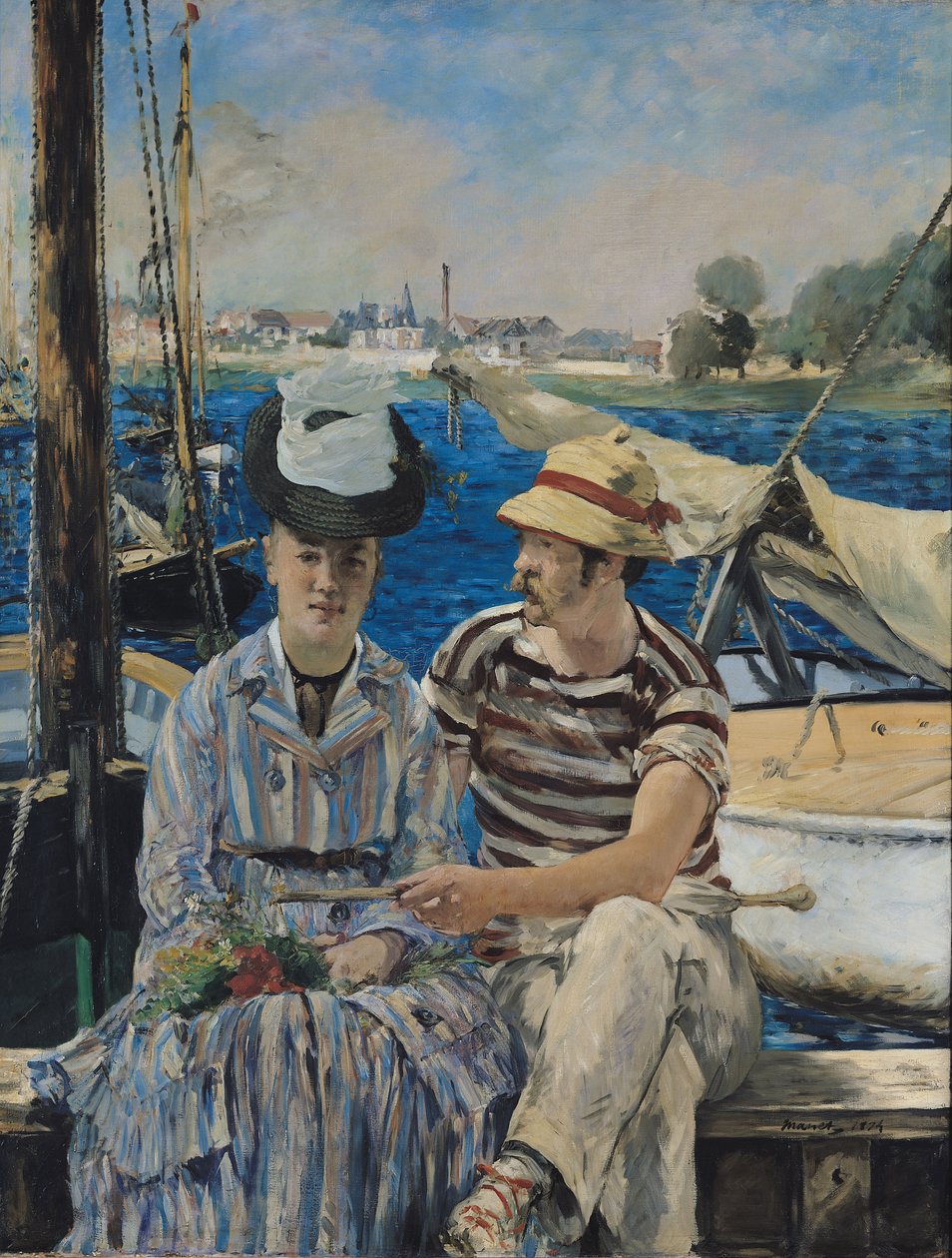 ارجنټیویل، 1874 پالش شوی autorstwa Édouard Manet