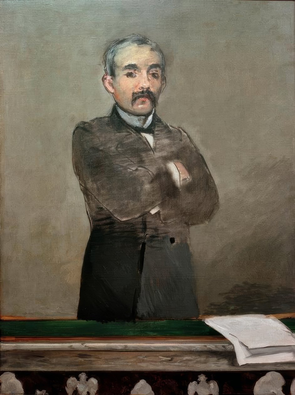 Portret Clemenceau .a autorstwa Édouard Manet