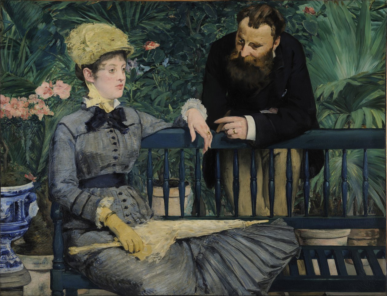 W Konserwatorium autorstwa Édouard Manet